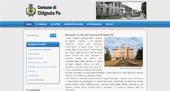 Desktop Screenshot of comune.chignolopo.pv.it